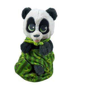 Disney Parks Baby Panda Bear Cub Green Blanket Conservation